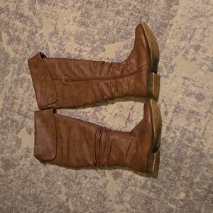 Top Moda Tan Knee High boots